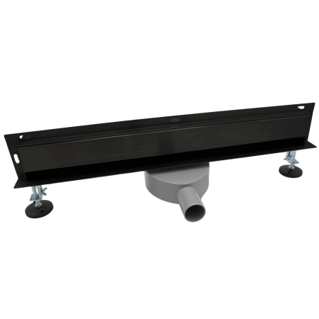 Odpływ liniowy ŚCIENNY CZARNY OBROTOWY 360° - 90 cm